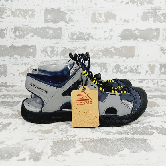 New ZeroXposur Wallowa River Grey Bungee Lace Up Sandals K552 - Picture 7 of 11